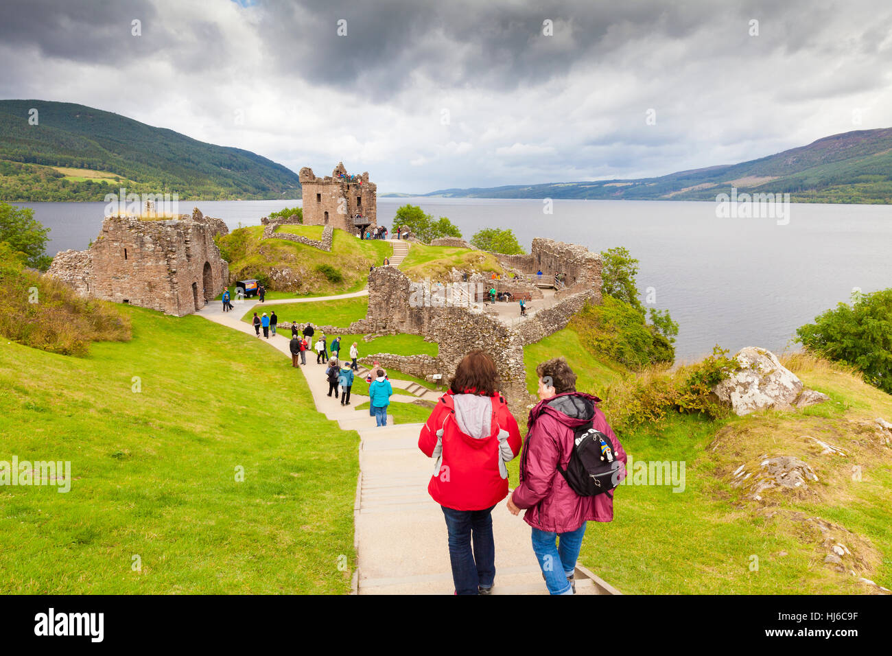 Urquhart Castle Lockness Schottland Stockfoto