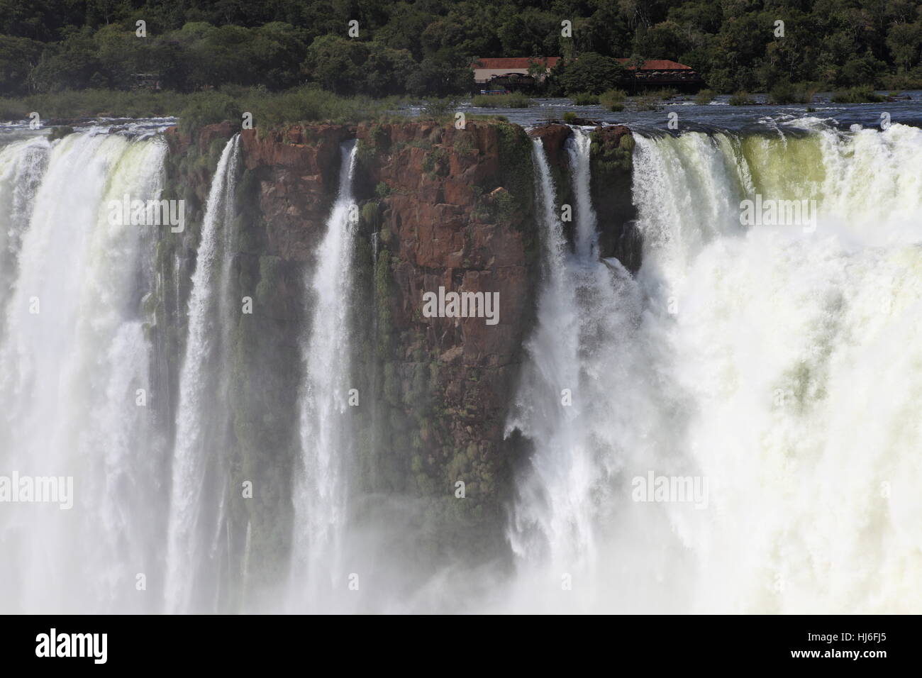 Nebel, Wasserfall, Argentinien, Regenbogen, Brasilien, Südamerika, Park, Himmel, Stockfoto