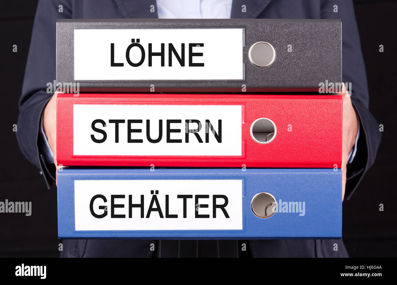 Lohn-Steuer-Gehälter Stockfoto