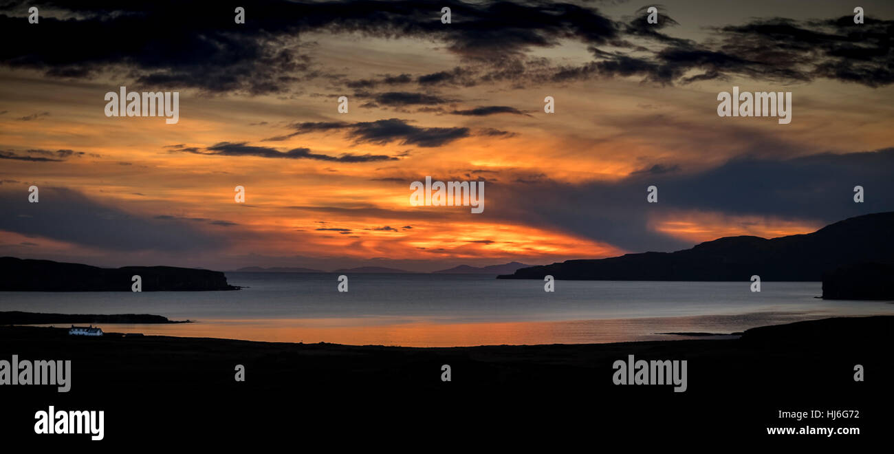Isle Of Skye Sonnenuntergang Stockfoto