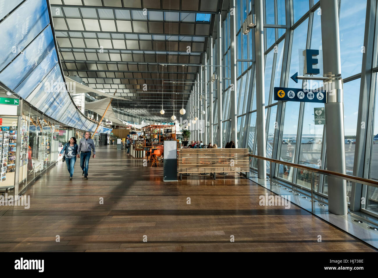 Interieur vom Flughafen Arlanda, Stockholm, Schweden. Stockfoto