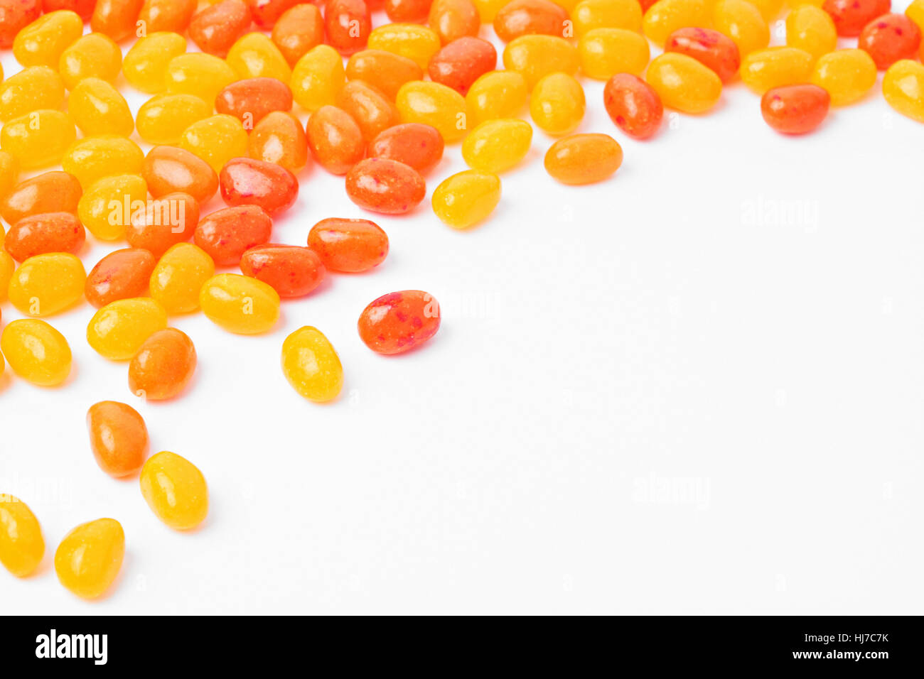 Hintergrundbild von isolierten bunten Gelee-Süßwaren Stockfoto