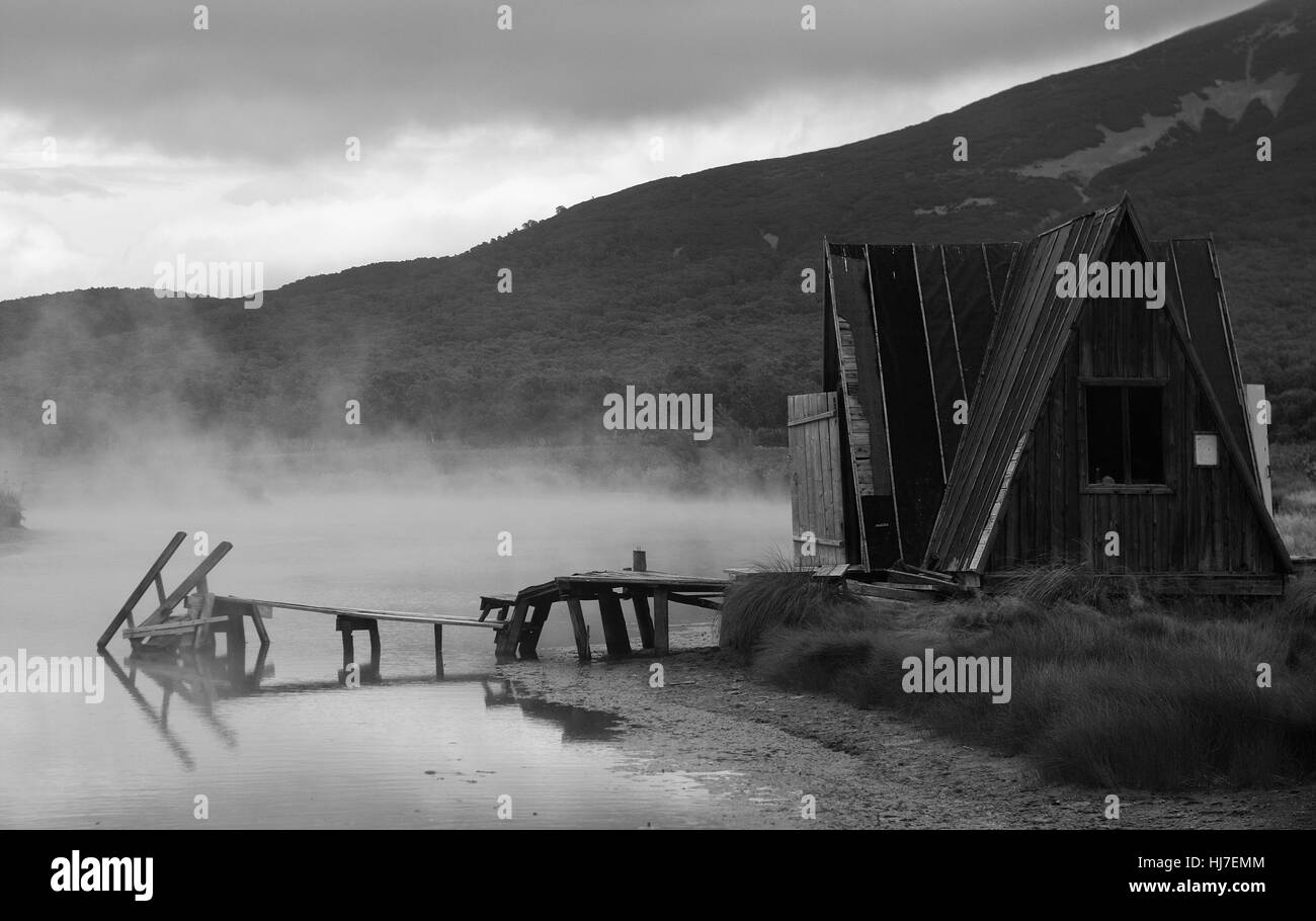 Heiße Quelle. Kamtschatka-Halbinsel. Sibirien. Russland Stockfoto