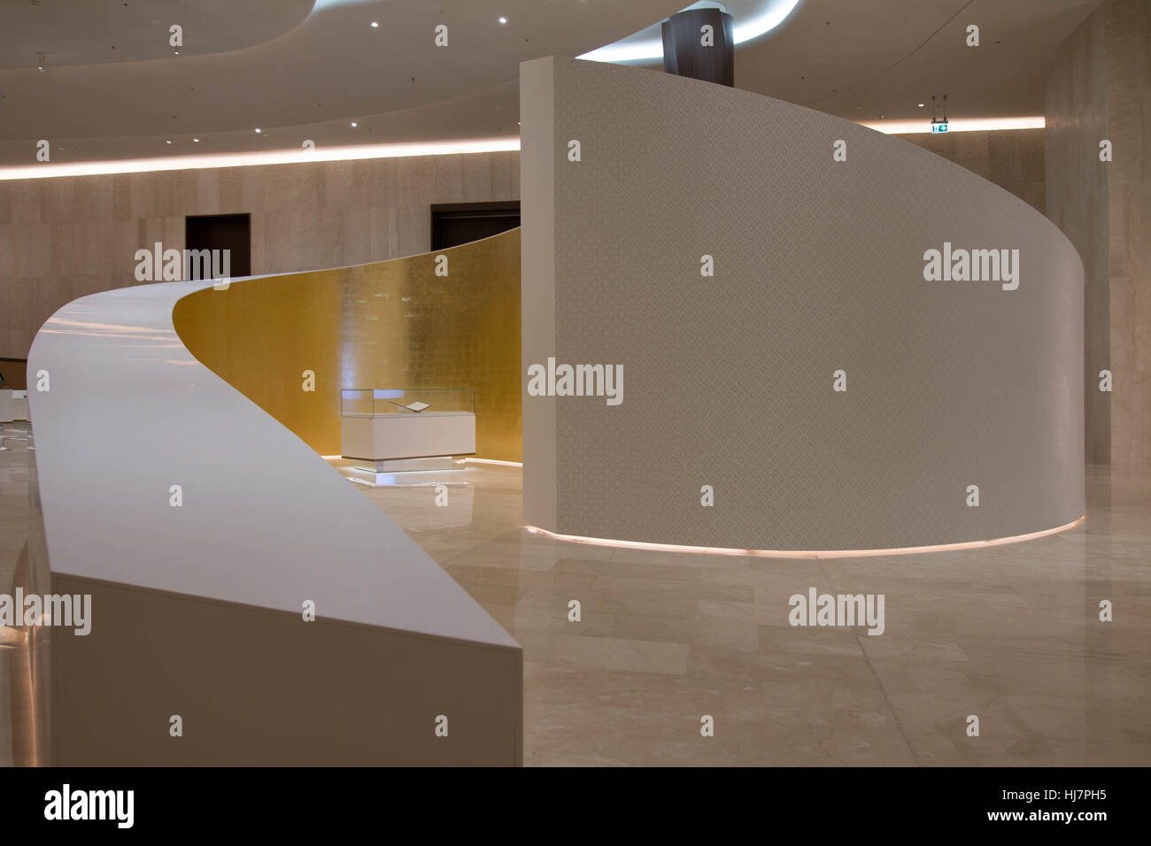 Etihad Museum Innenansicht historische anzeigen Vereinigte Arabische Emirate Stockfoto