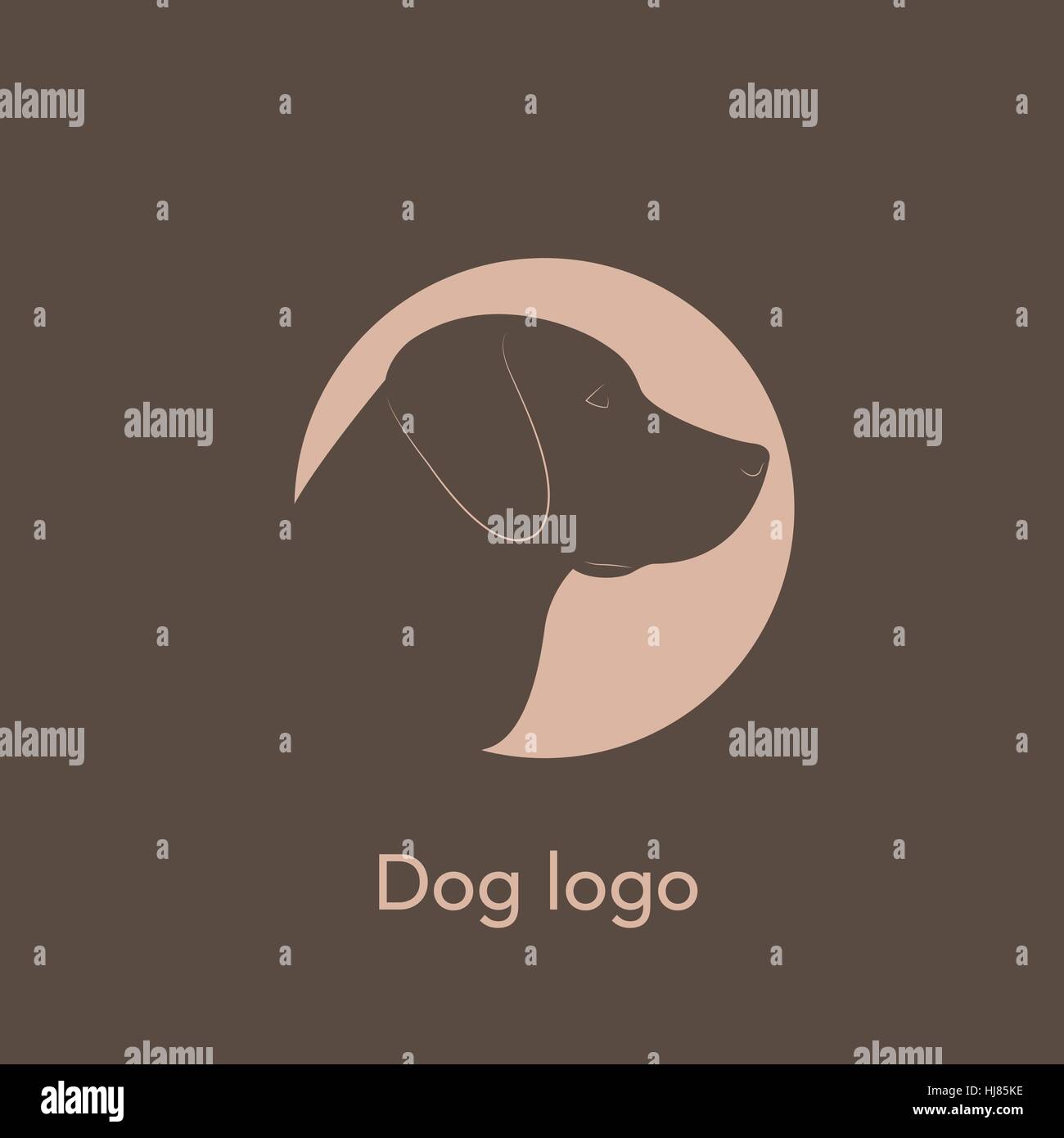 Veterinar Logo Hund Labrador Vorlage Zum Beispiel Eine Firma Logo Hilfe Die Tiere Streicheln Stilvolles Design Grafik Stock Vektorgrafik Alamy