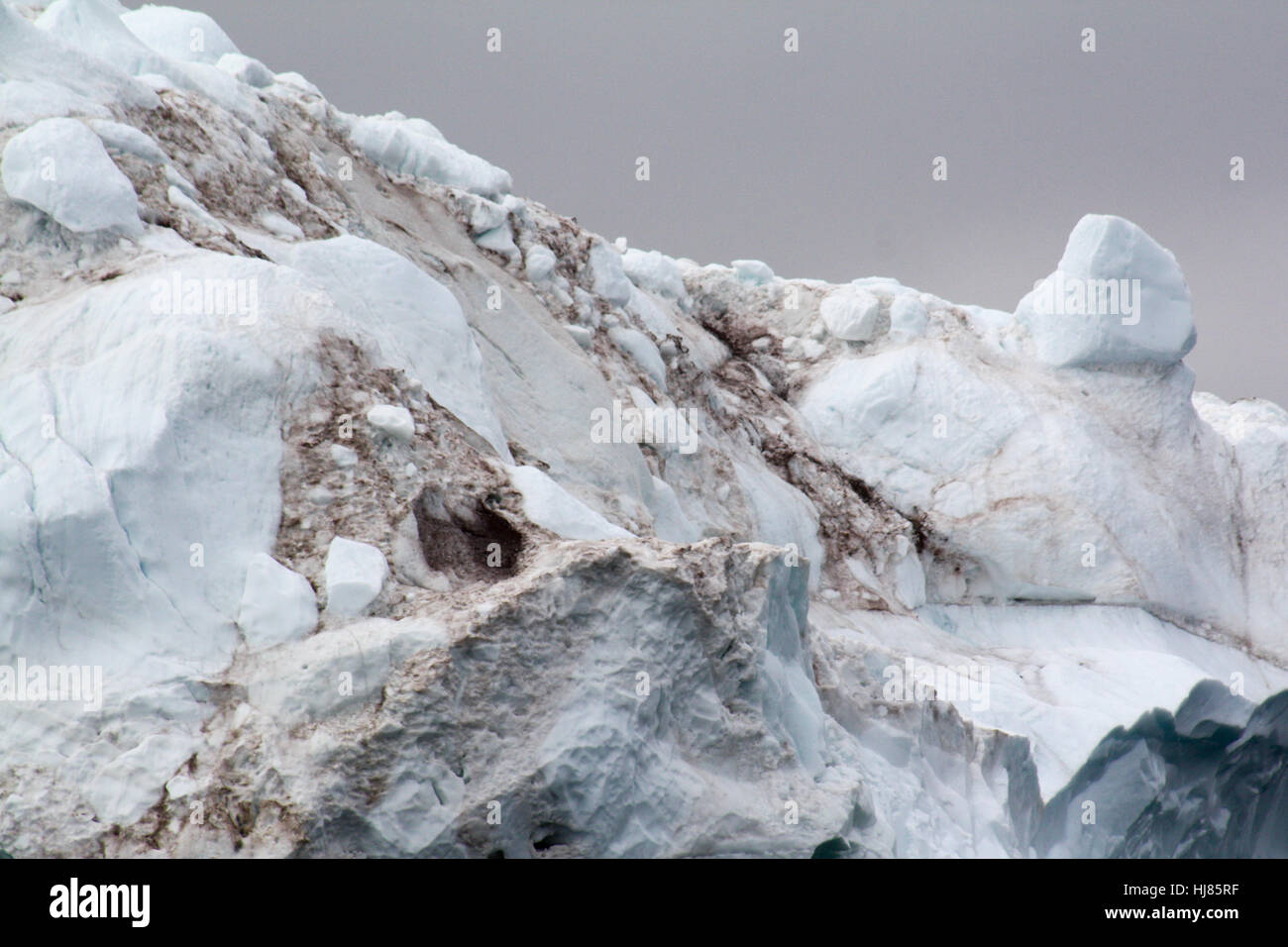 Detail des Eisbergs, Grönland Stockfoto