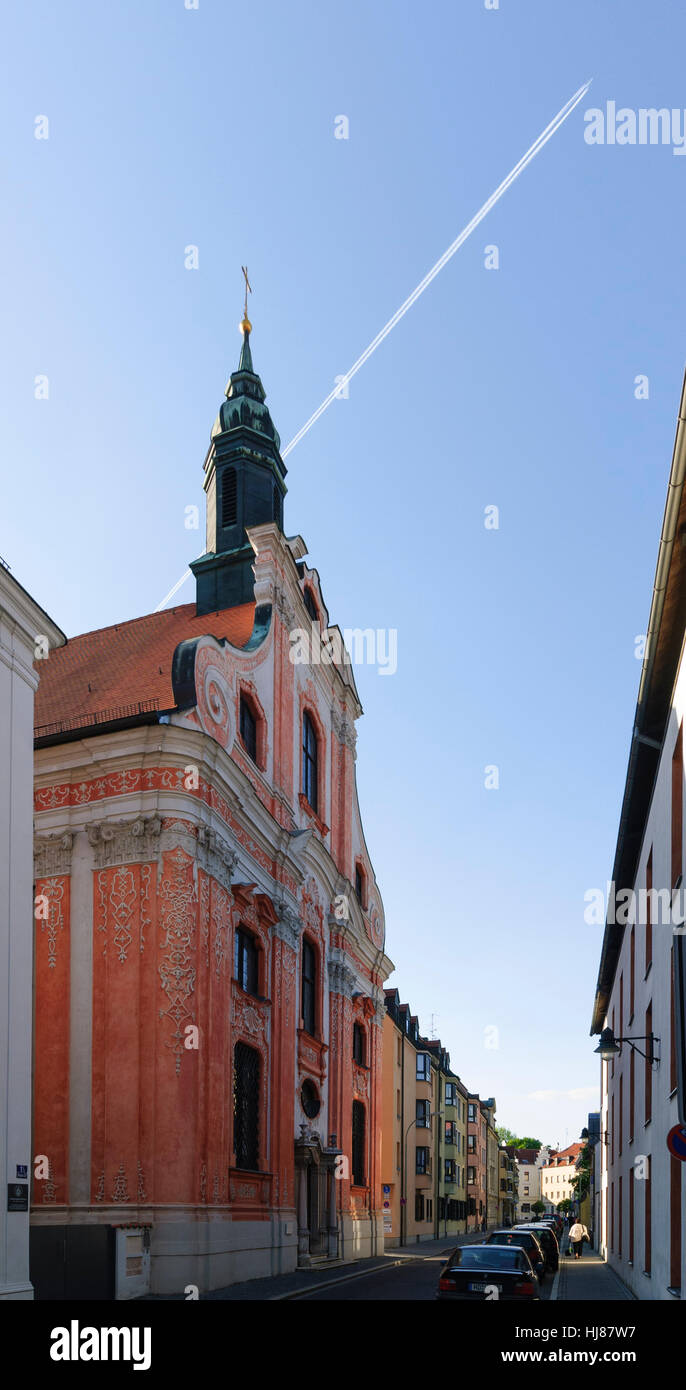 Ingolstadt: Altstadt; Assam Kirche, Oberbayern, Oberbayern, Bayern, Bayern, Deutschland Stockfoto