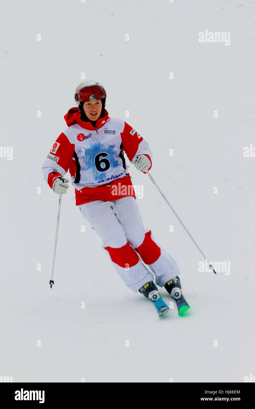 Maxime Dufour-Lapointe, Val Saint-Come, Quebec. Freestyle-Ski-Weltcup Stockfoto