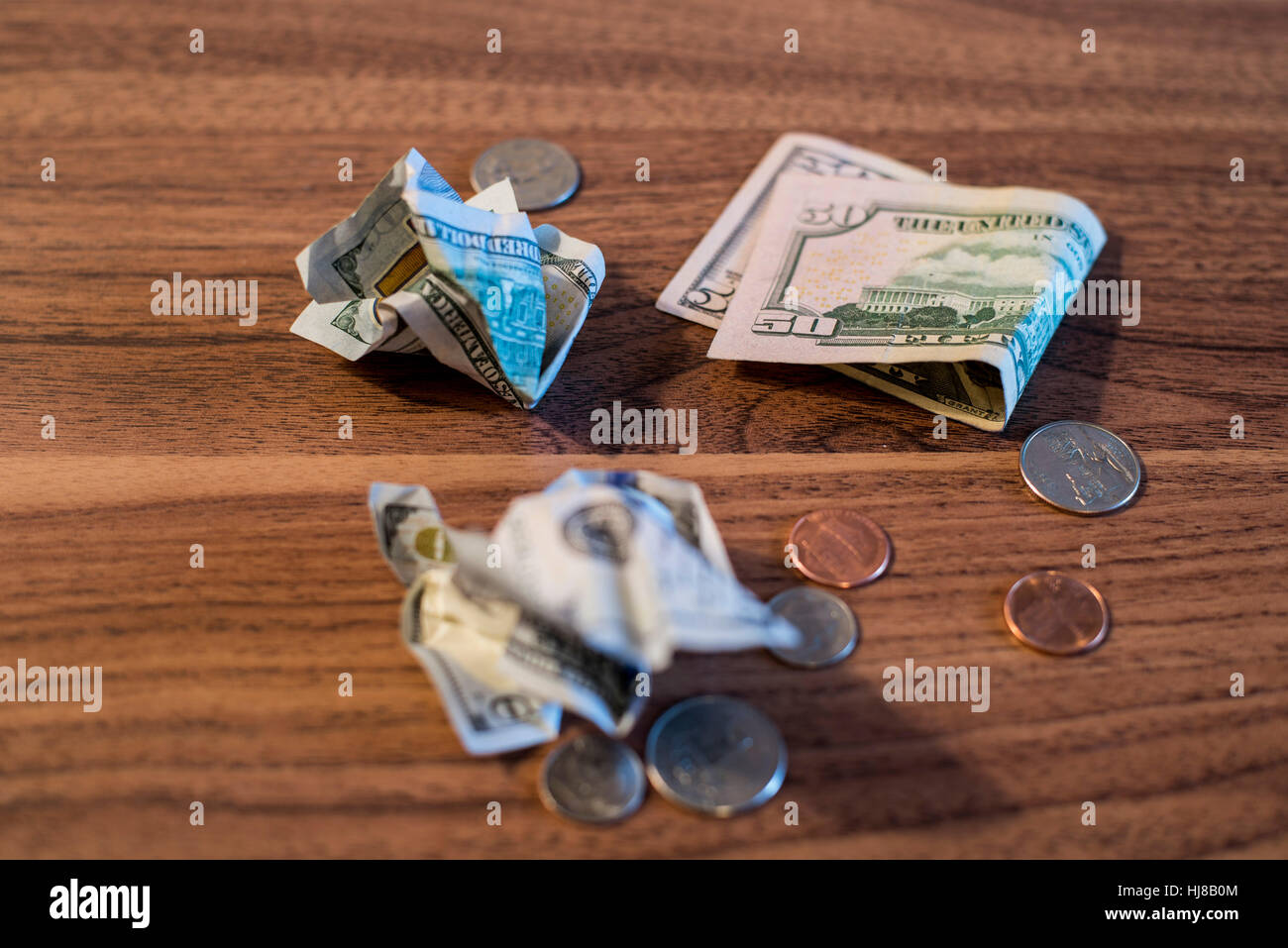 Amerikanisches Geld Stockfoto