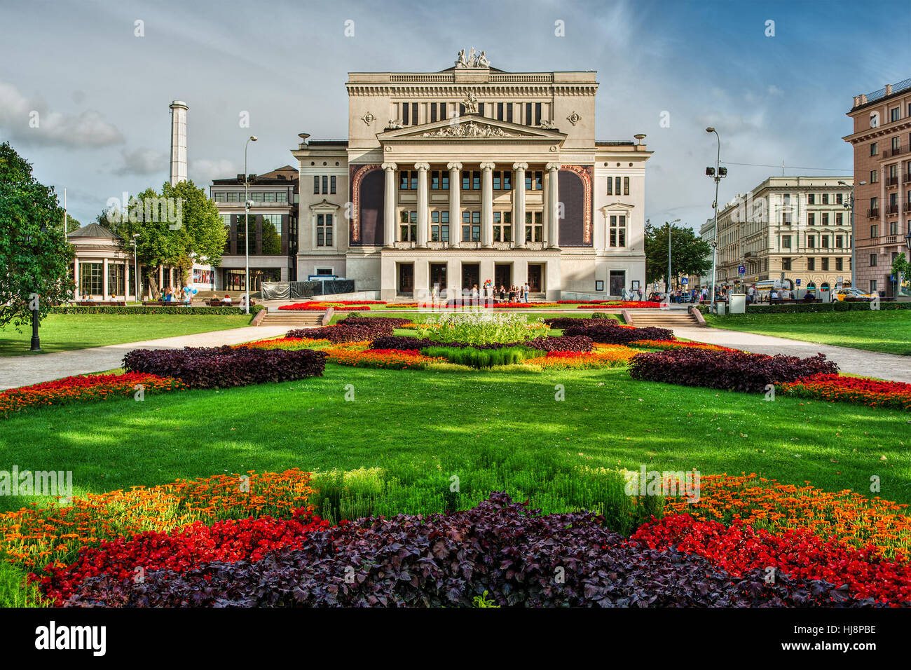 Nationaloper, Riga, Lettland Stockfoto