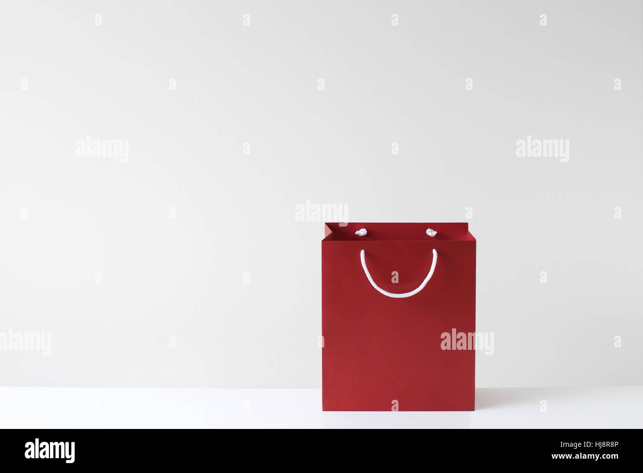 Einkaufstasche mit einem Smiley Stockfoto