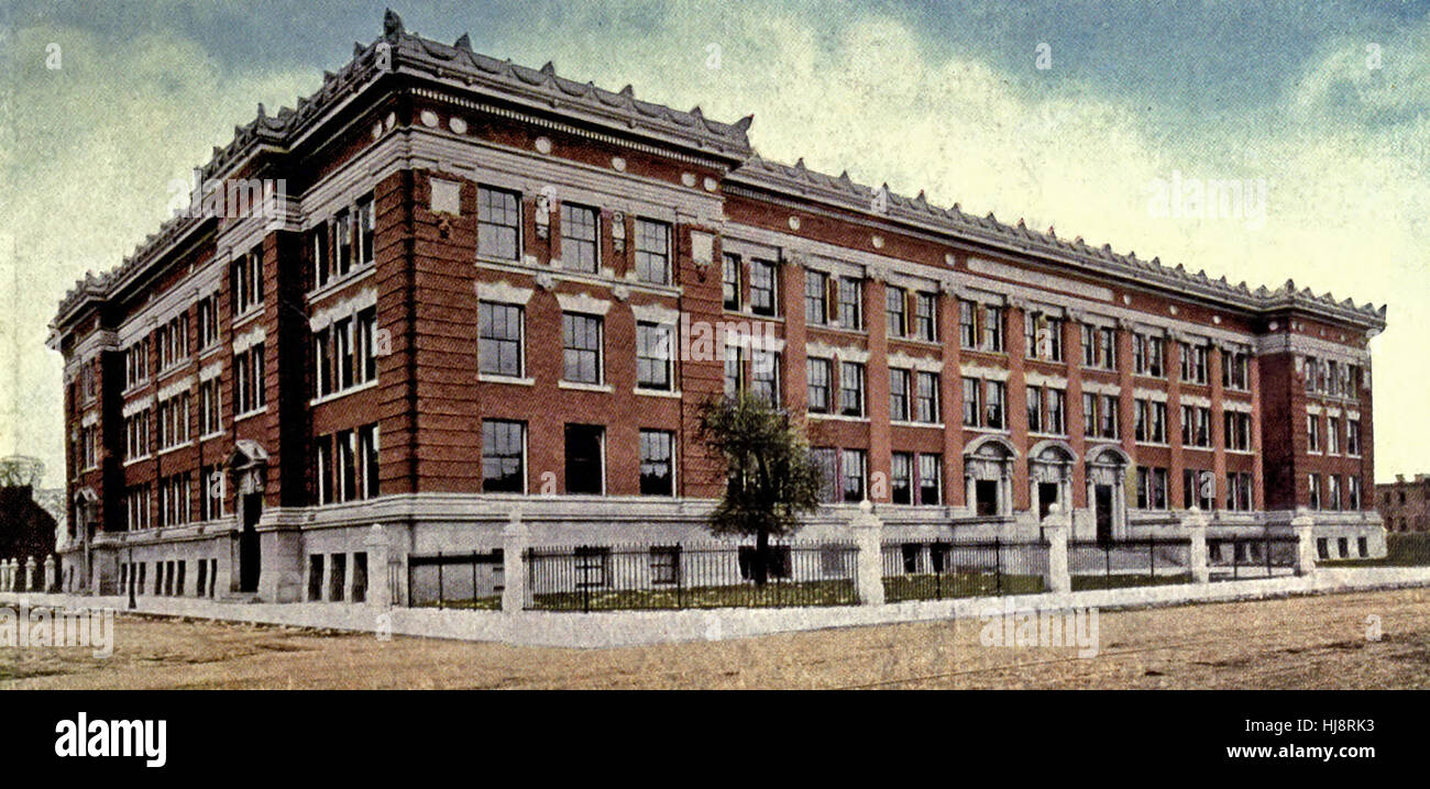 Wendell Phillips High School. Chicago, ca. 1908 Stockfoto