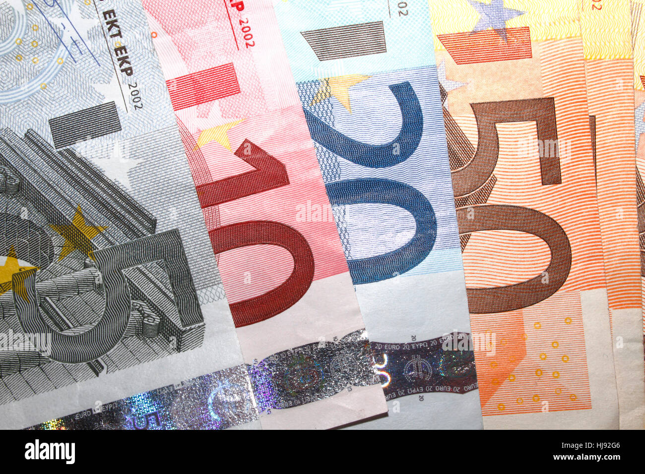 Euro, Währung, Europa, Geldschein, Finanzen, Euro-Währung, Geld, Kapital, Stockfoto