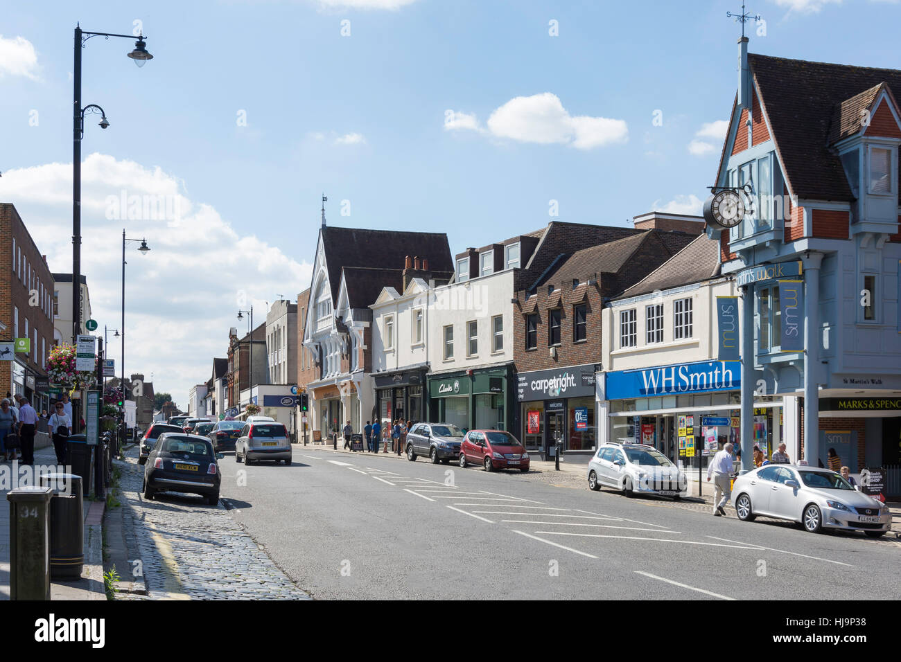High Street, Dorking, Surrey, England, Vereinigtes Königreich Stockfoto