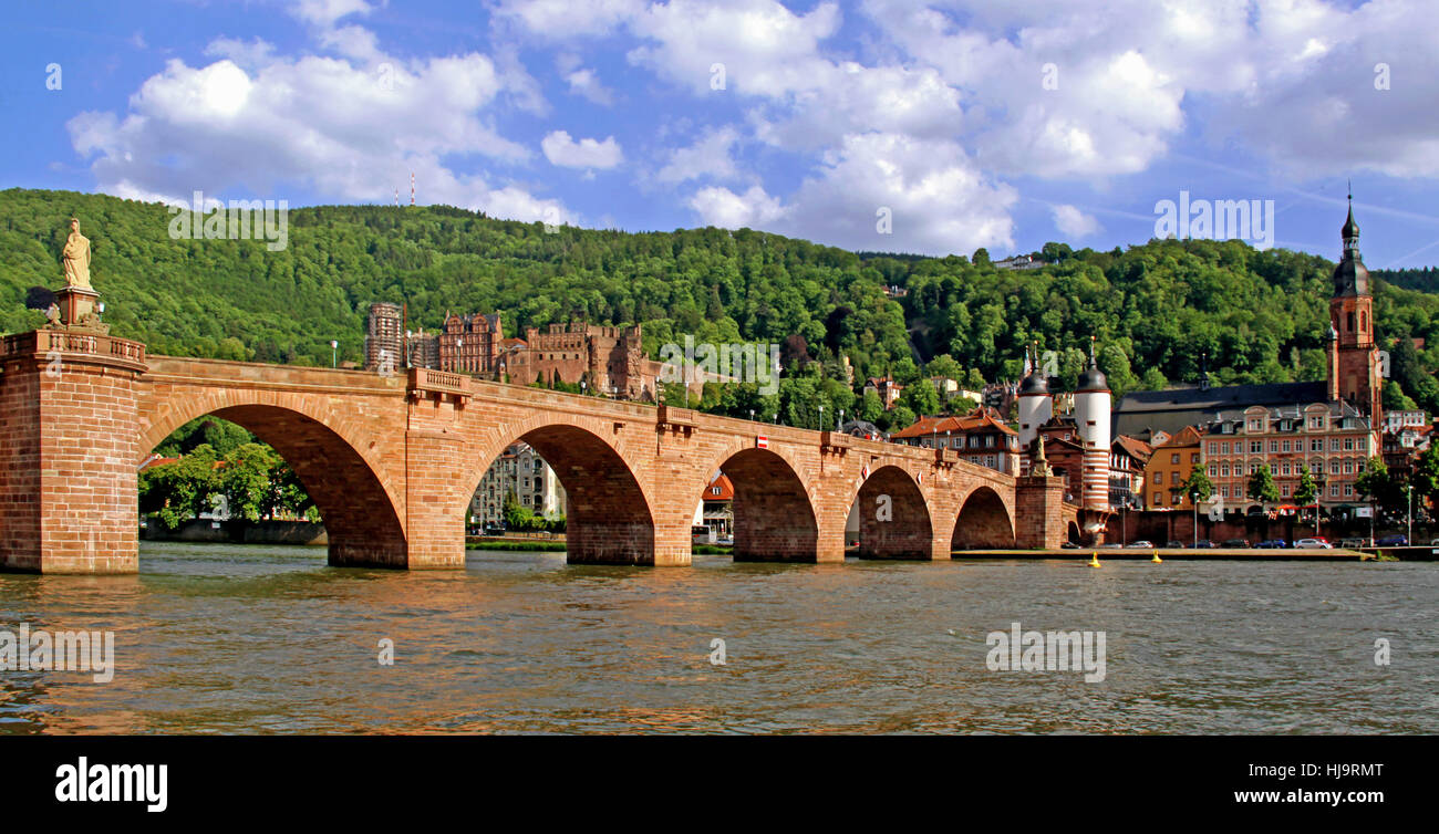 Brücke, Brücke, Tourismus, Altstadt, Romantik, Sightseeing, Sandstein, tourist Stockfoto