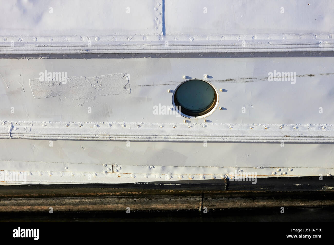 Schiff Fenster Stockfoto