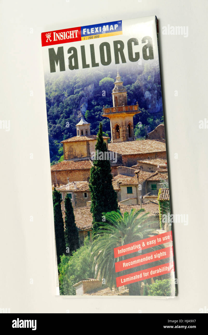 Mallorca Karte Stockfoto