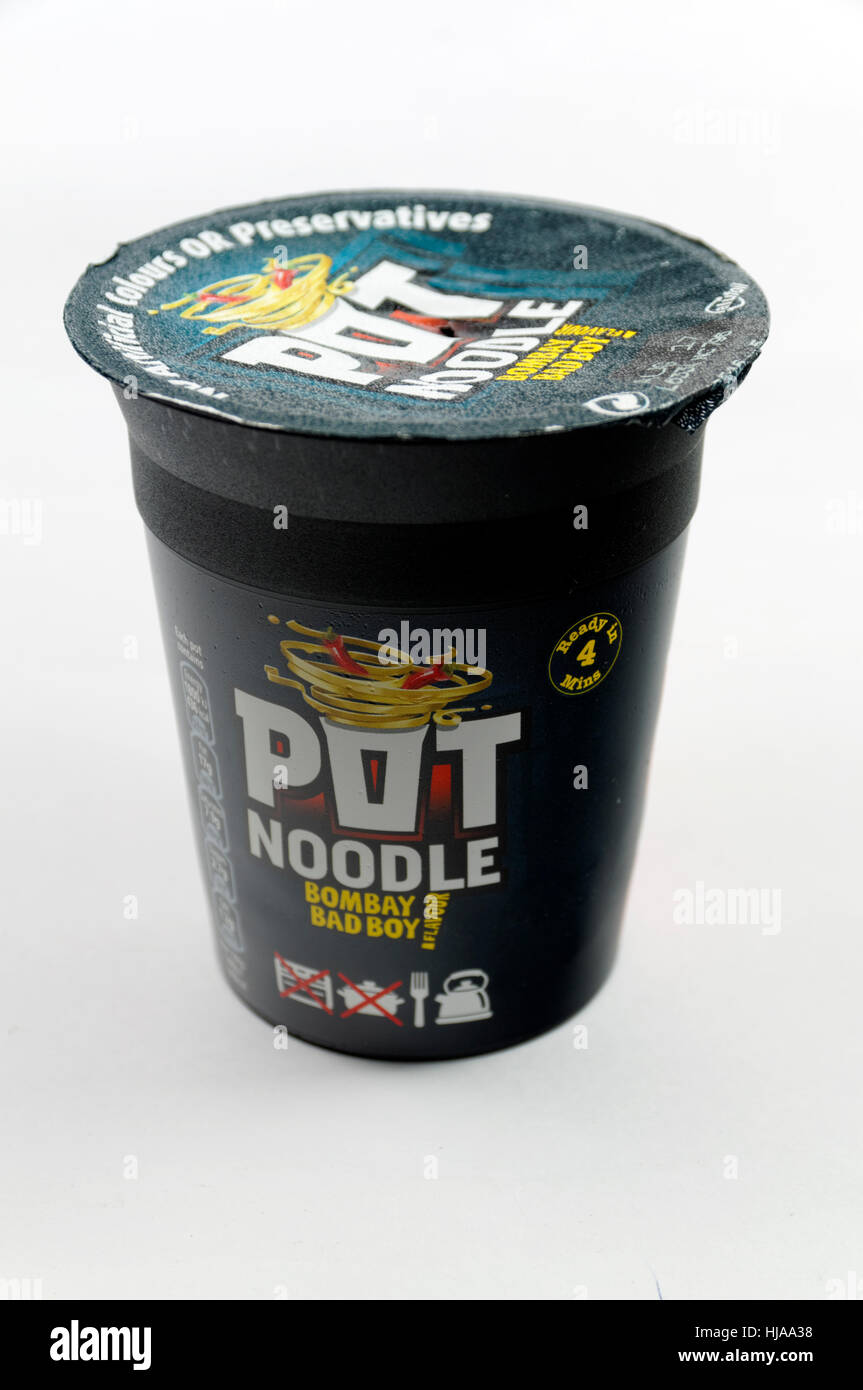 Pot Noodle. Stockfoto