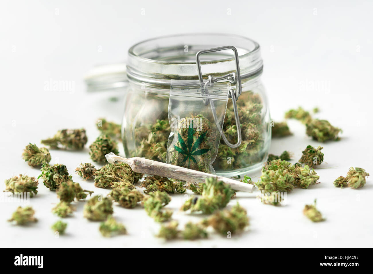 Cannabis als alternative Medizin Stockfoto