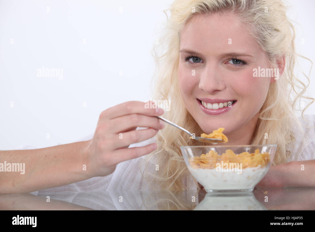 Mais, Kalzium, Getreide, Blond, Hintergrund, Hintergrund, Essen, Frühstück, Stockfoto