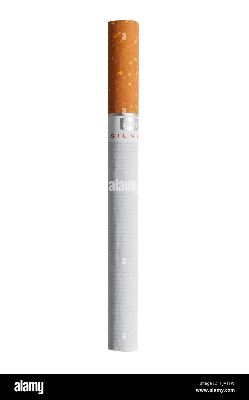 Eine Zigarette Benson & Hecken auf weißem Hintergrund Stockfoto