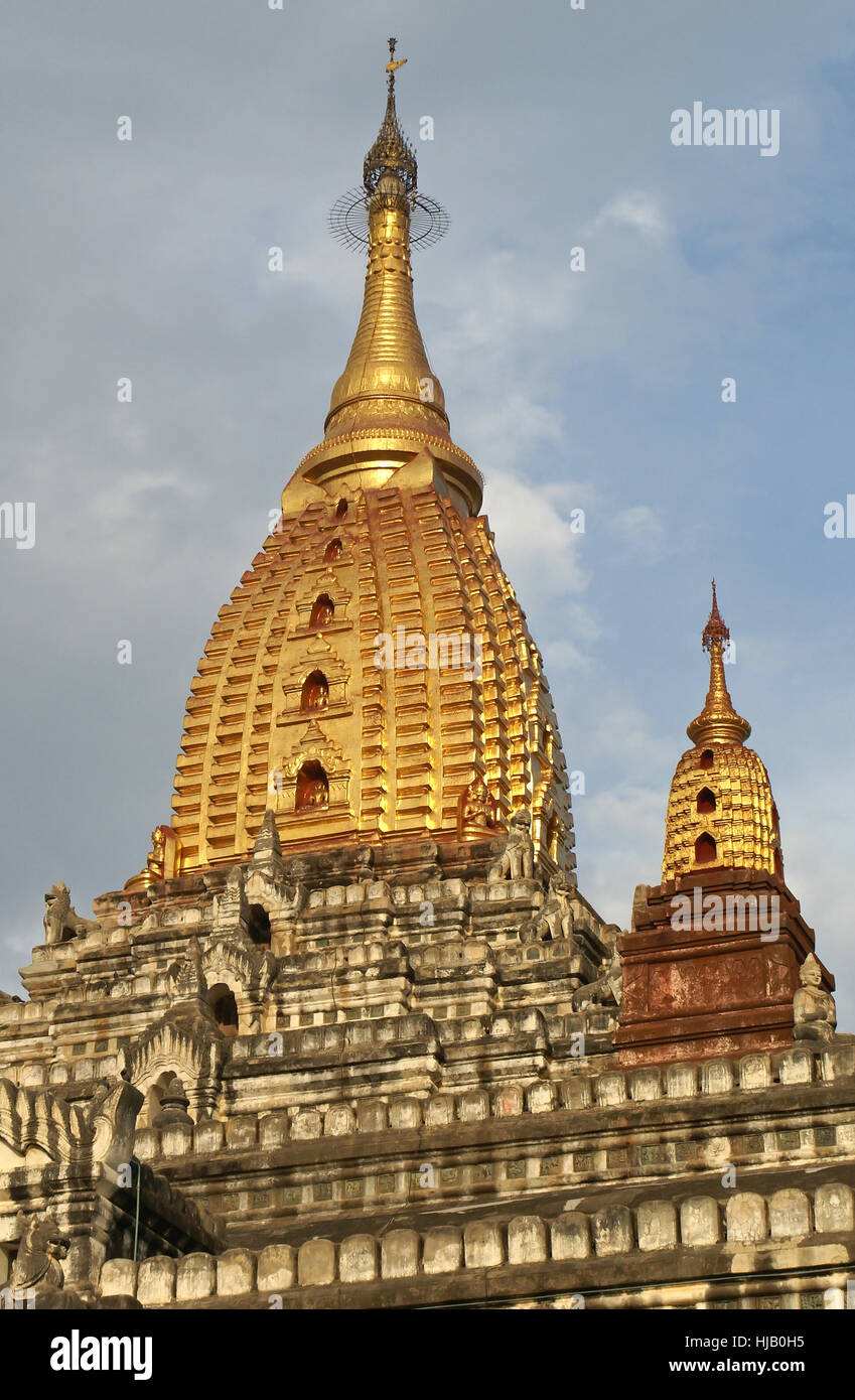 Tempel, Urlaub, Urlaub, Ferien, Urlaub, Asien, Myanmar, Buddhismus, Stockfoto