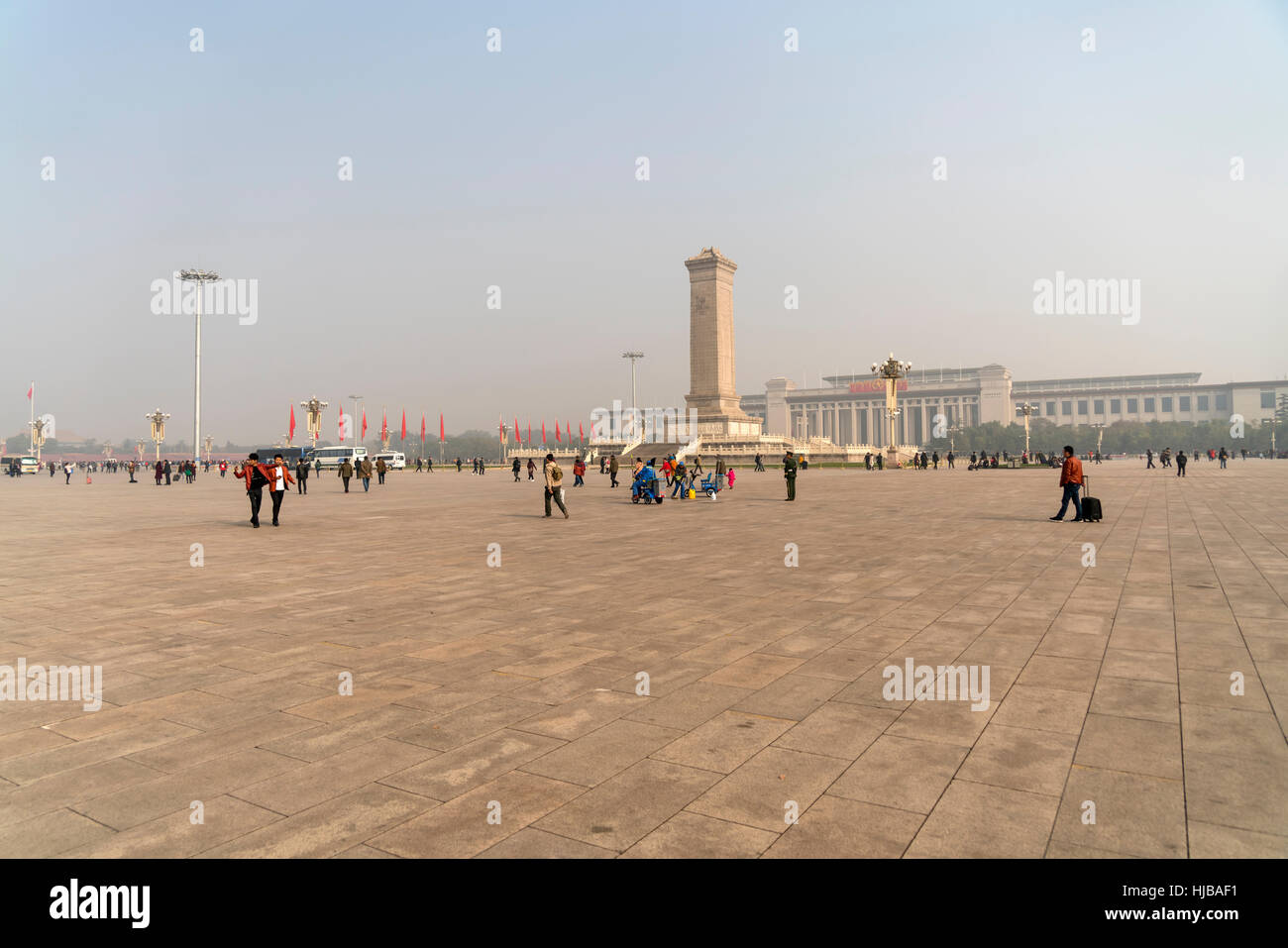 Das Denkmal für die Helden des Volkes auf dem Tiananmen-Platz, Peking, Volksrepublik China, Asien Stockfoto