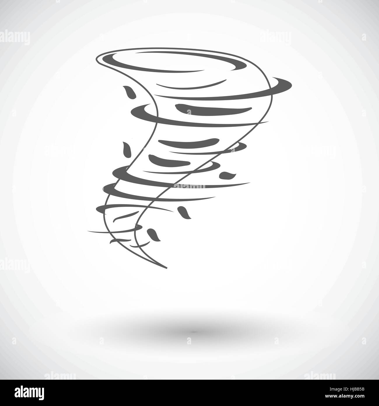 Storm tornado vector cartoon image Fotos und Bildmaterial in hoher