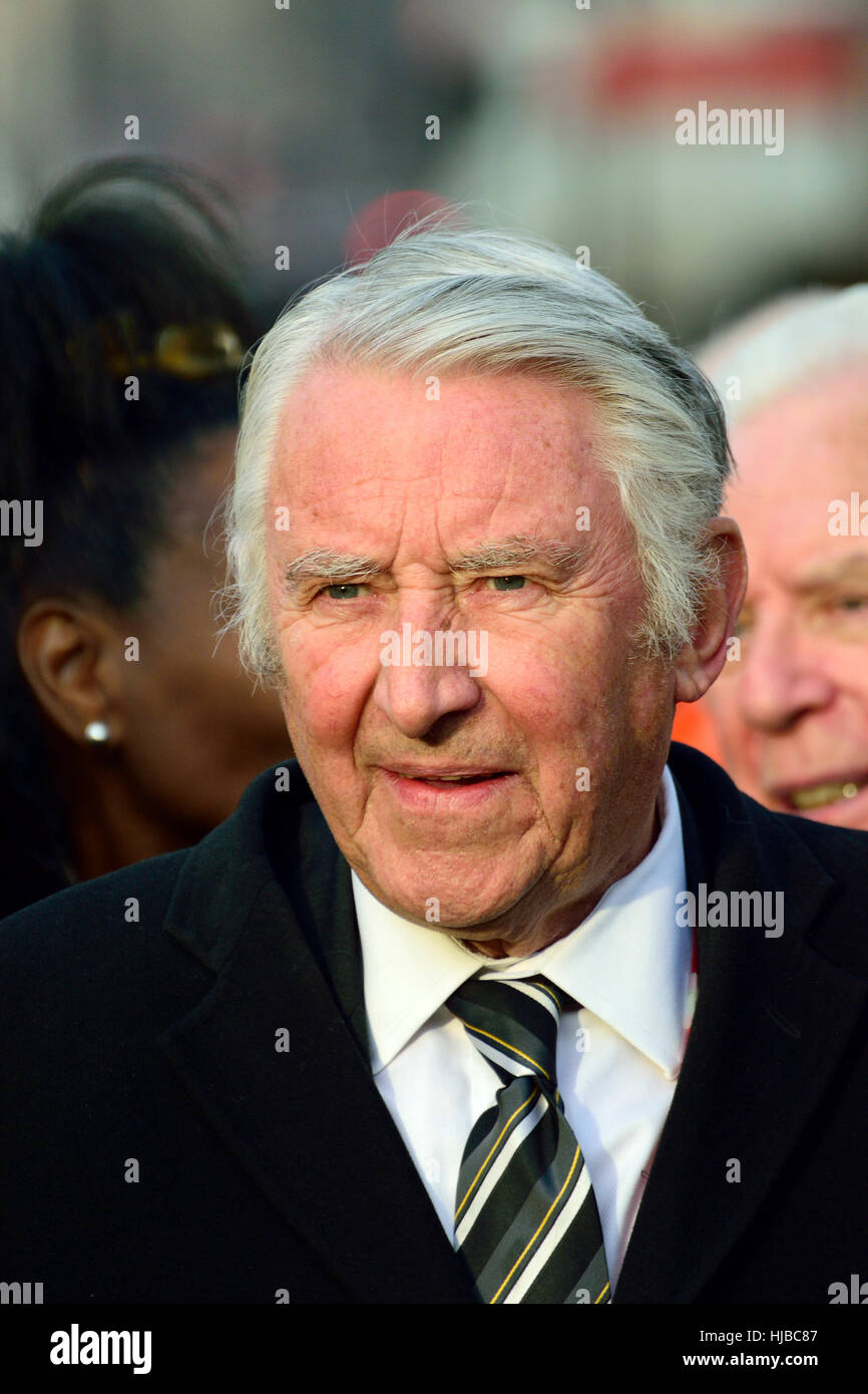 David Steel / Herr Stahl der Aikwood, bei einer Veranstaltung am College Green, Westminster einladende neugewählten MP... Stockfoto