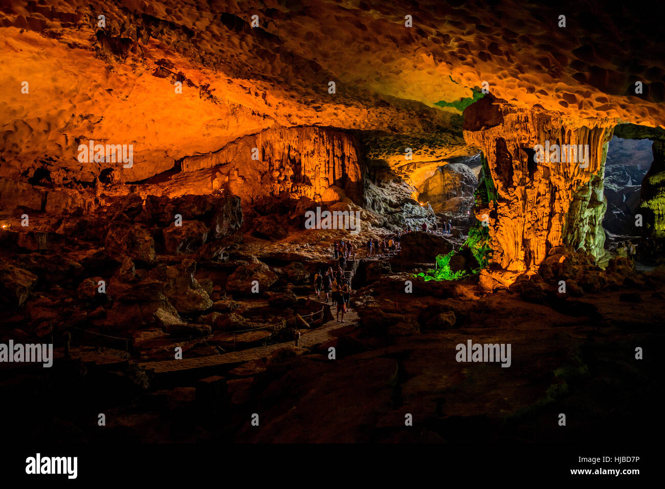 Innenseite des Hang Son Doong Höhle, Vietnam Stockfoto