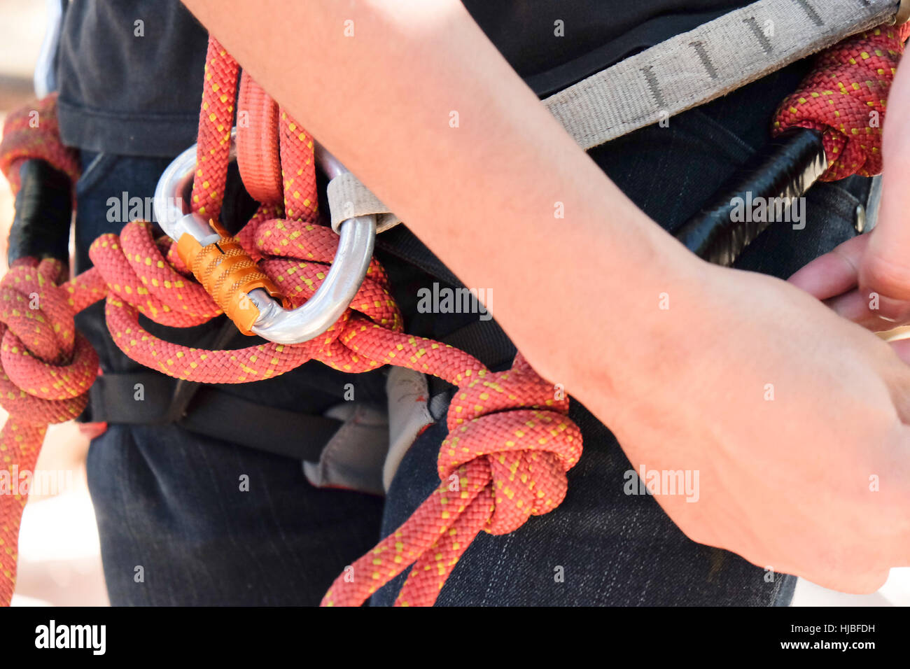 Rock-Kletterausrüstung Stockfoto