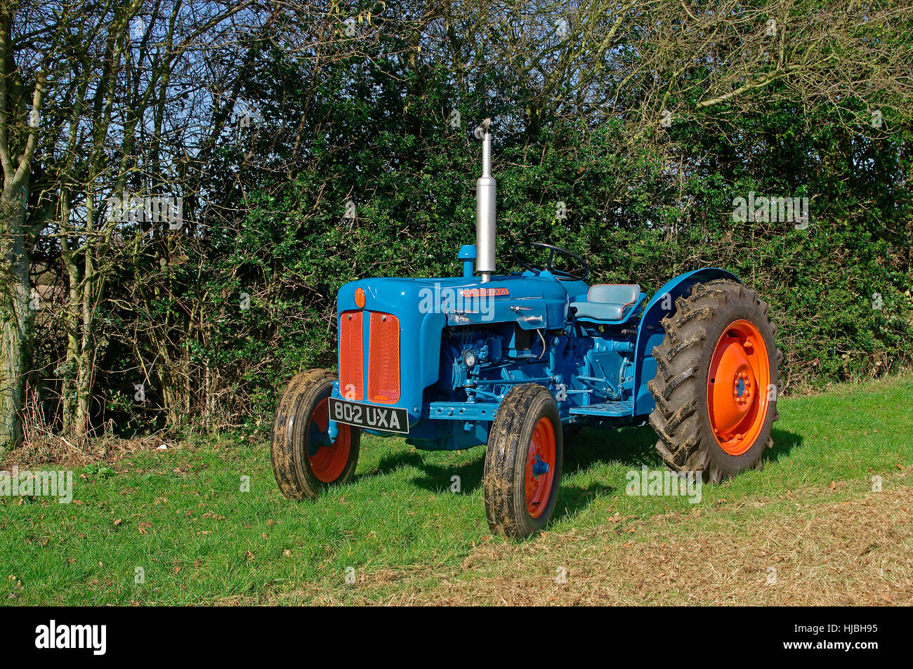 1960-Fordson Dexta-Oldtimer-Traktor Stockfoto