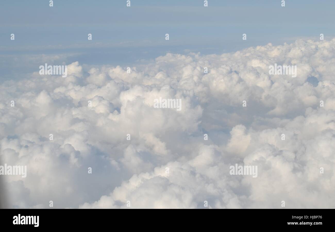 Blick vom Flugzeug Stockfoto