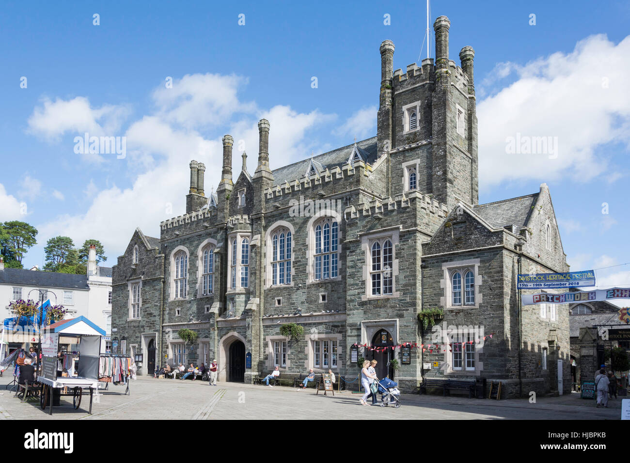 Rathaus von Tavistock, Bedford Square, Tavistock, Devon, England, Vereinigtes Königreich Stockfoto