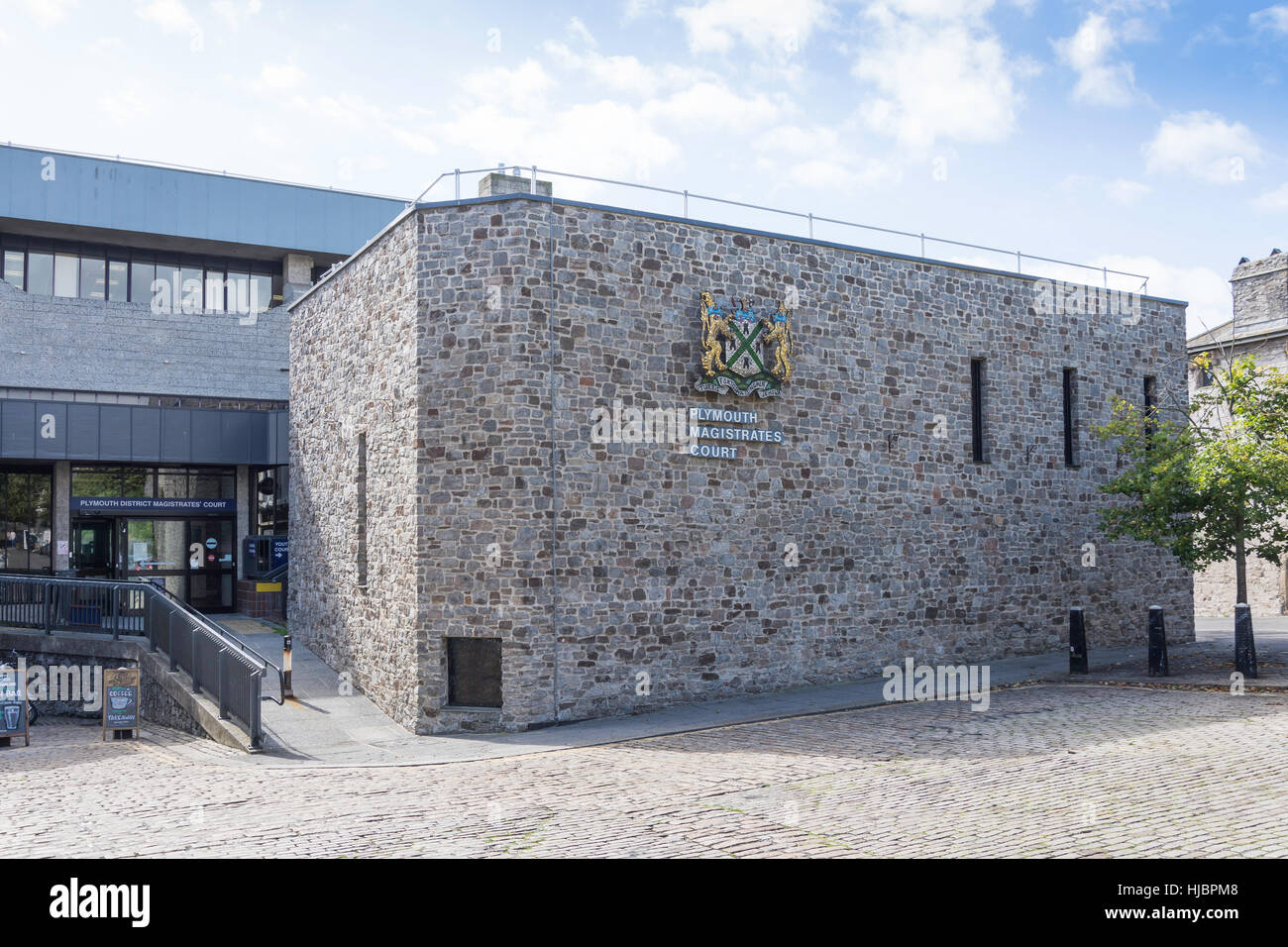Plymouth Magistrates Court, St Andrews Street, Plymouth, Devon, England, Vereinigtes Königreich Stockfoto