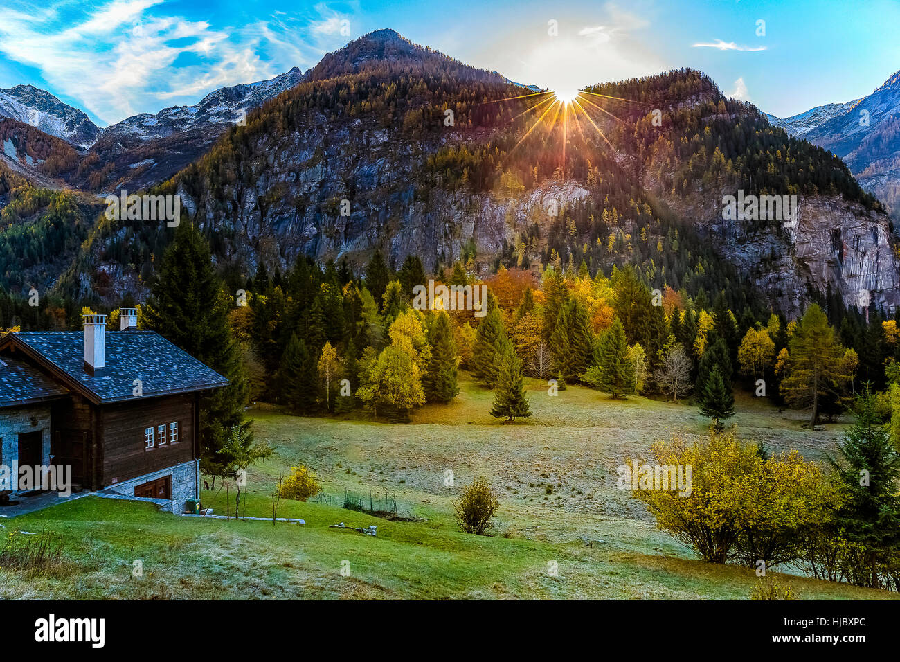 Italien Piemont Val Formazza - Landschaft Stockfoto
