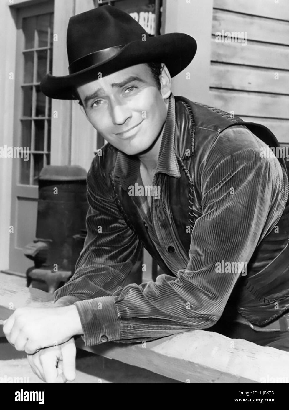 DER VIRGINIAN NBC TV-Western-Serie 1962-1971 mit James Drury in der Titelrolle Stockfoto