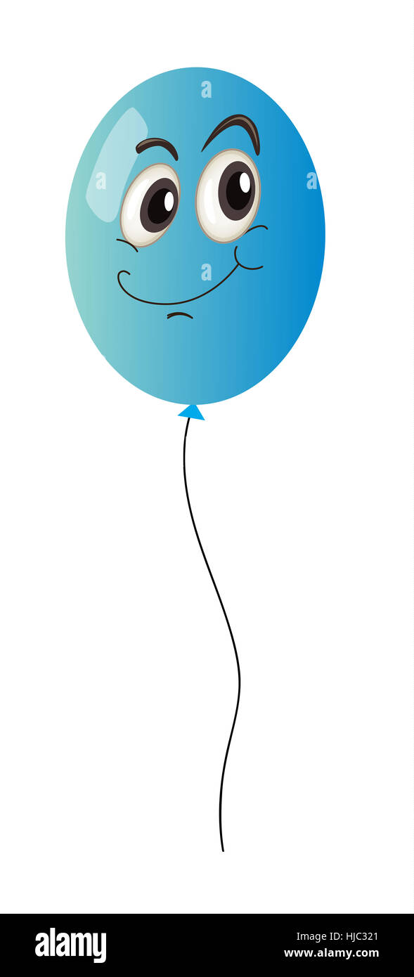 Abbildung eines einfachen Ballons Stockfoto
