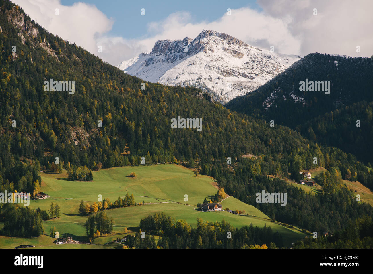 Val di Funes, Südtirol, Dolomiten, Italien Stockfoto