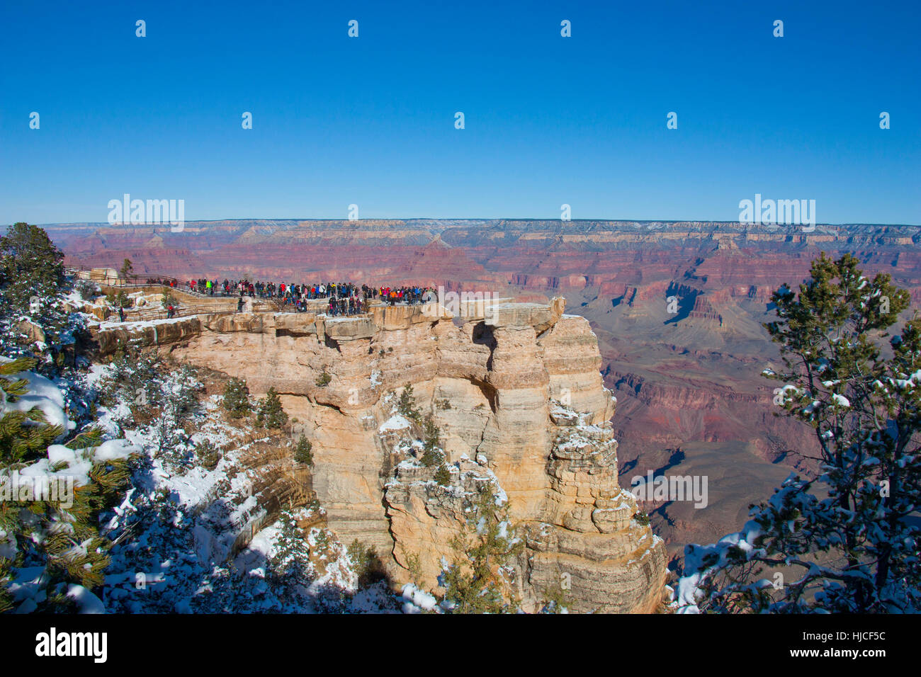 Mather Point, South Rim, Grand Canyon National Park, UNESCO World Heritage Site, Arizona, USA Stockfoto