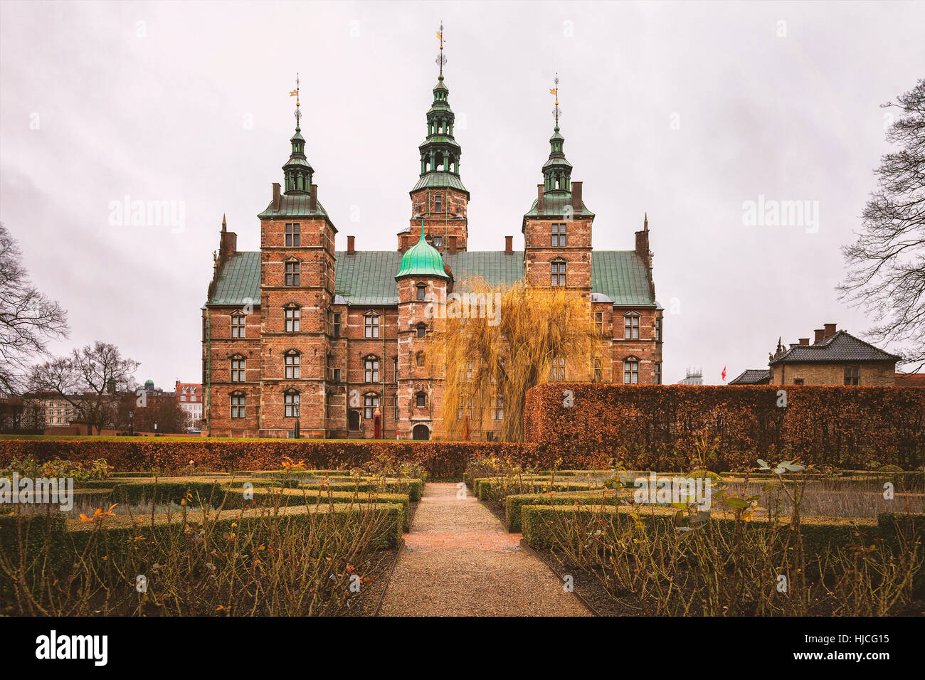 Bild von Schloss Rosenborg in Kopenhagen, Dänemark. Stockfoto