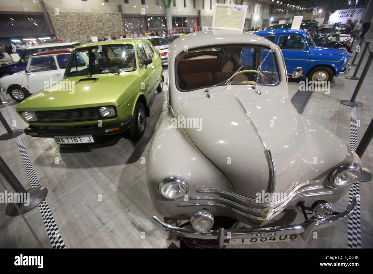 Malaga, Spanien. 23. Januar 2017. International Motor Show, der Klassik und der Epoch Times Malaga - Retro-Malaga-2017 ist die vierte Ausgabe des Wettbewerbs, die nationale Kalender der großen Oldtimer-Messen im Palazzo Kongress und Messe in Malaga in Spanien eröffnet. Bildnachweis: Lorenzo Carnero/ZUMA Draht/Alamy Live-Nachrichten Stockfoto