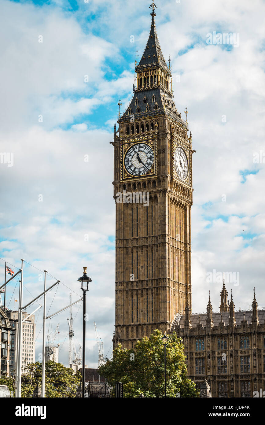 London, Vereinigtes Königreich - 18. Oktober 2016: Big Ben in London, UK Stockfoto