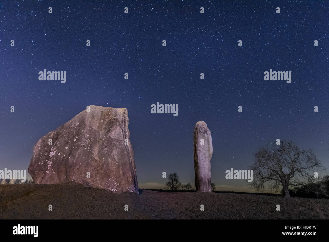 Avebury Ringe, Stern Fotografie, Wiltshire, England, UK Stockfoto