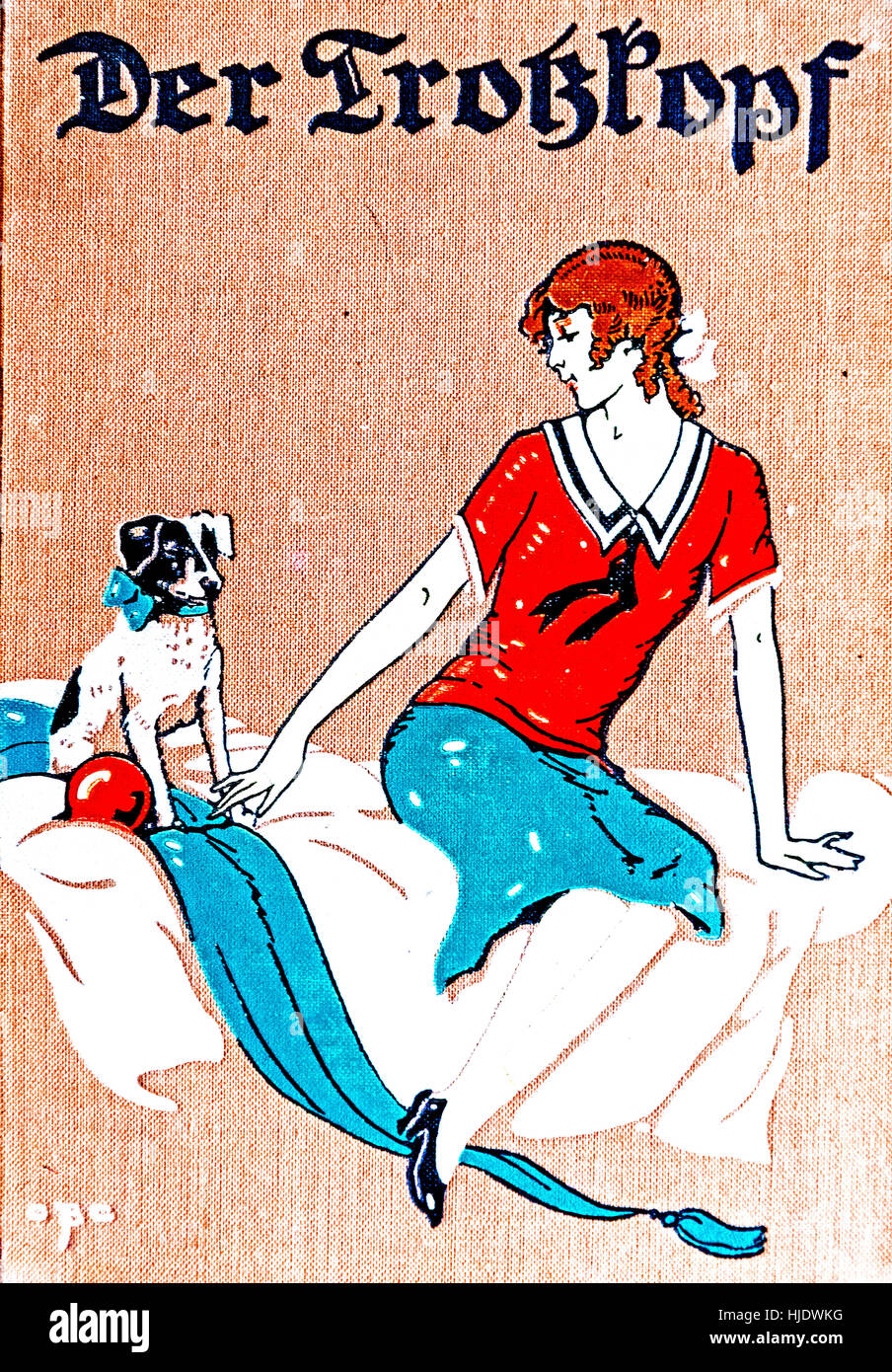 Buch für Mädchen, deutsche Ausgabe, Abdeckung, ca. 1920er Jahre Stockfoto