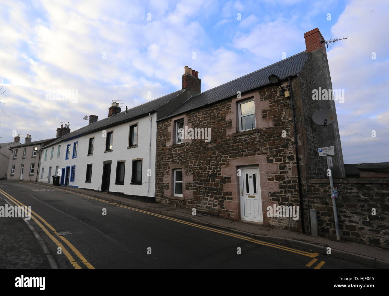 Errol street scene Schottland Januar 2017 Stockfoto
