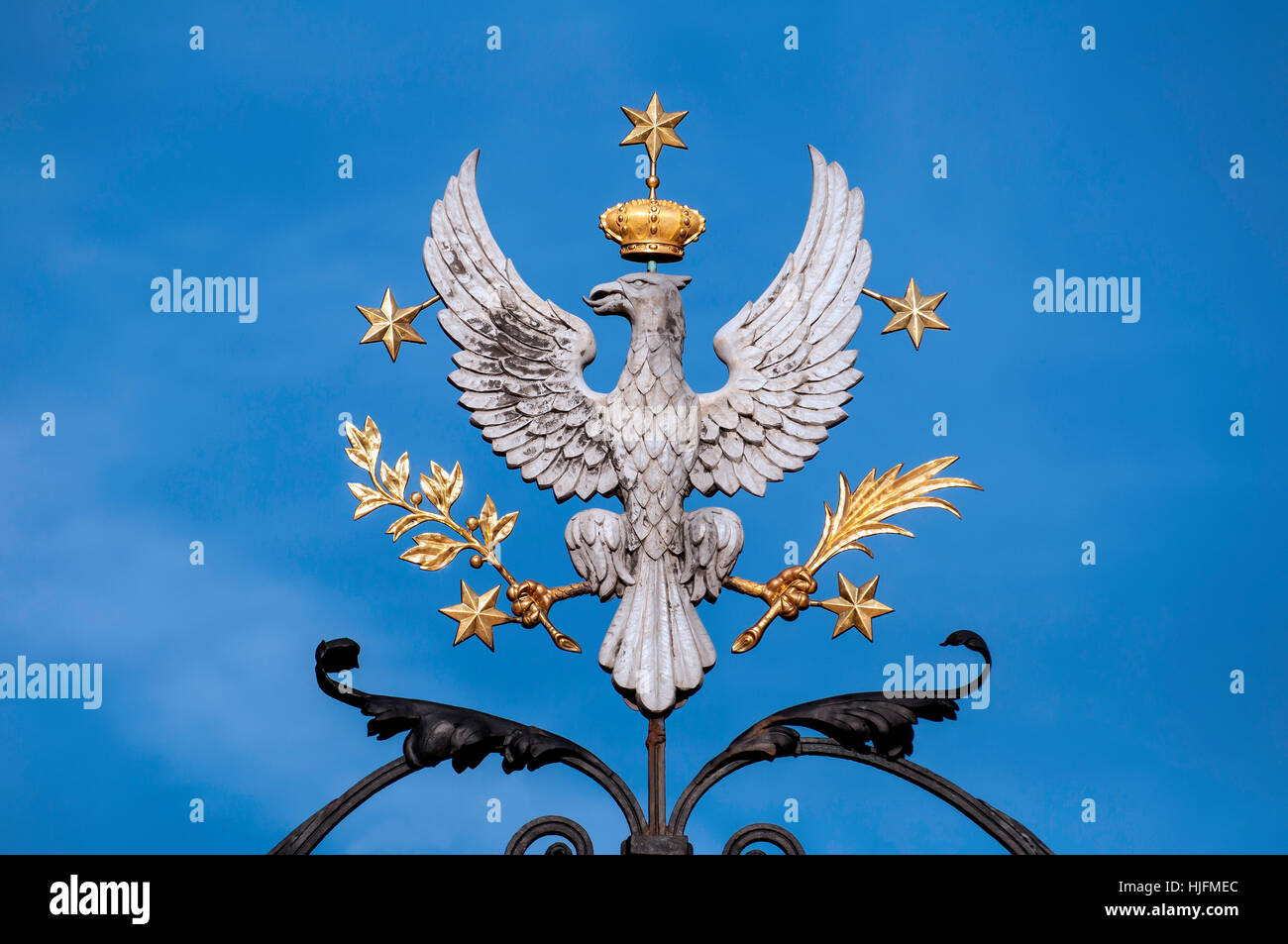 Emblem, Adler, Polen, national, stolz, patriotische, Piktogramm, Symbol, Stockfoto