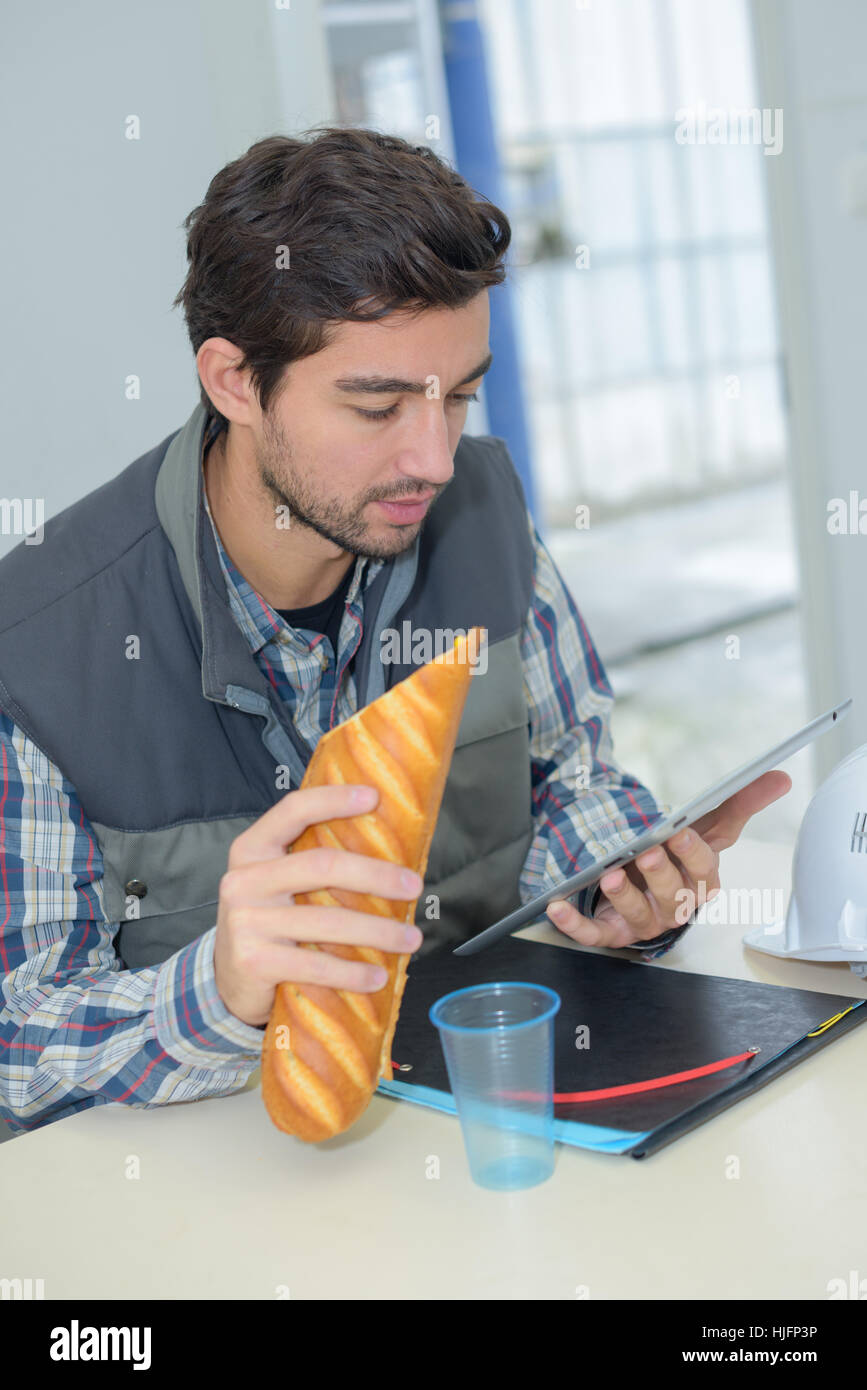Arbeitnehmer auf eine Pause Stockfoto