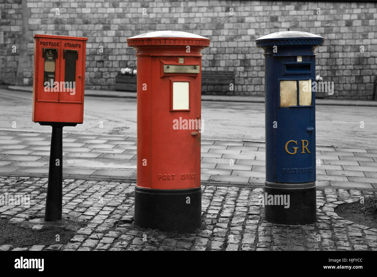 Alten Briefkasten London, England Stockfoto