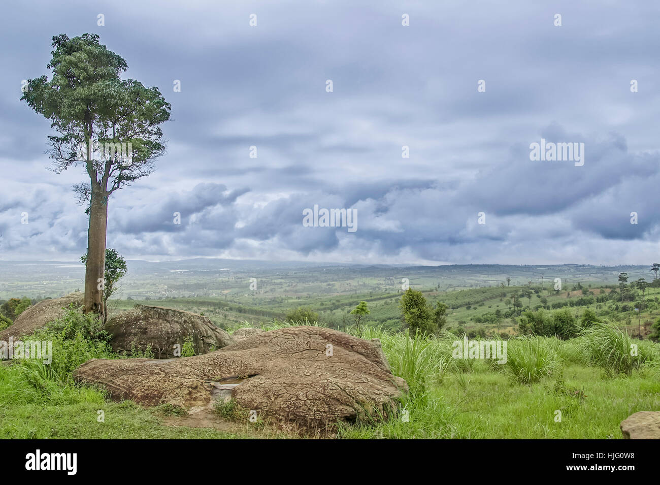 Stonehenge von Thailand, MOR HIN KHAOW CHAIYAPHUM Stockfoto